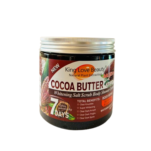 King Love Beauty Cocoa Butter Whitening Salt Scrub (600g)