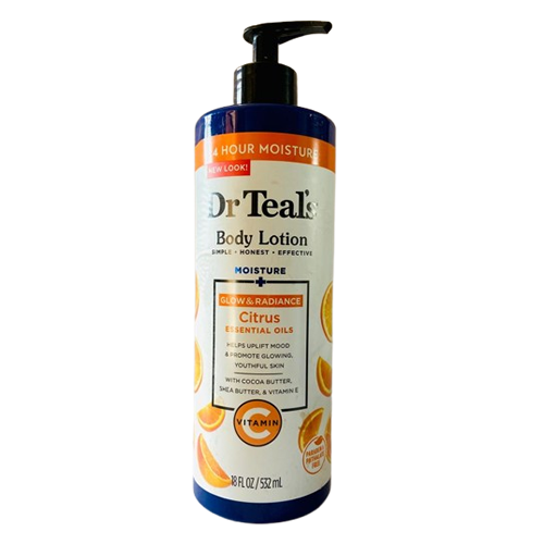 Dr. Teal’s Moisture + Radiant Vitamin C Citrus Essential Body Lotion (532ml)