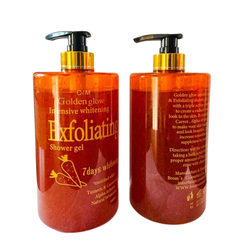Golden Glow Intensive Brightening Exfoliating Shower Gel (1000ml) - Image 2