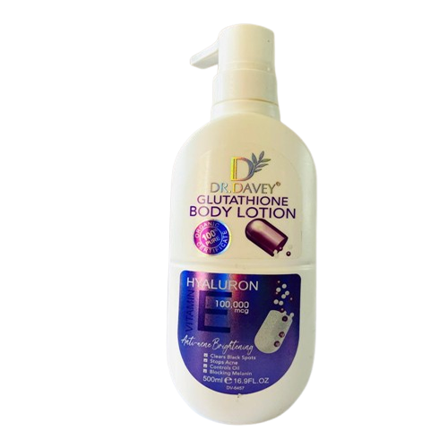 Davey Glutathione Body Lotion With Hyaluron And Vitamin E (500ml)